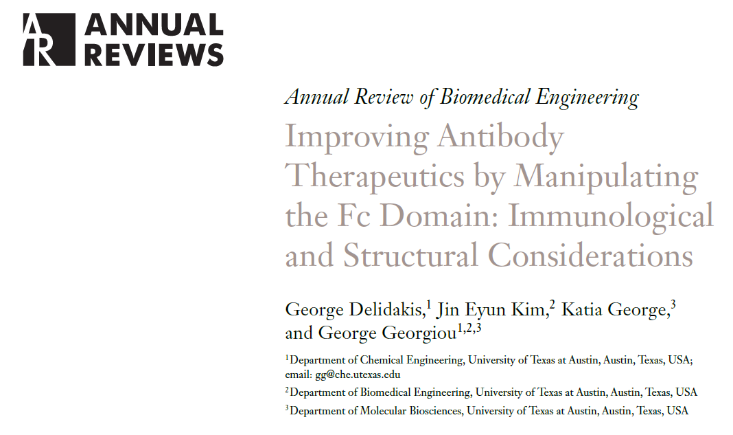 Annual Reviews | 抗體藥物Fc工程綜述 Annual Reviews | 抗體藥物Fc工程綜述